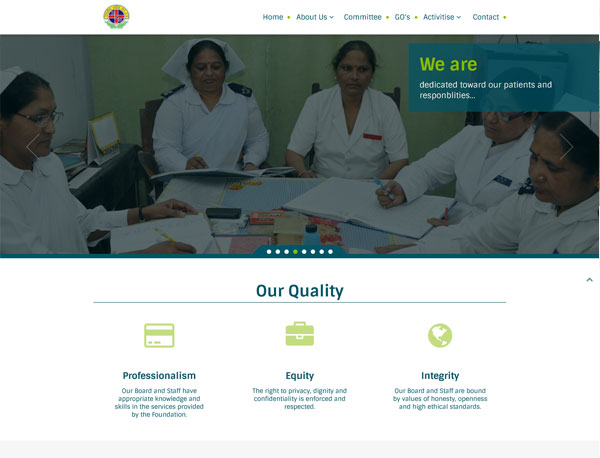 Nurses Association Website Designing